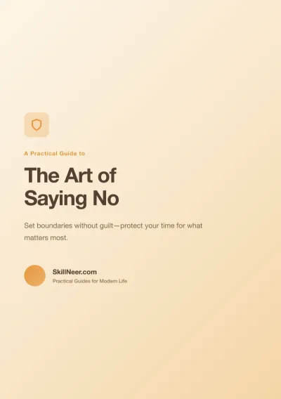 The Art of Saying No