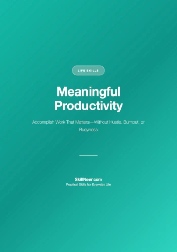 Meaningful Productivity Cover