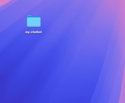 Create a new folder on your Desktop named 